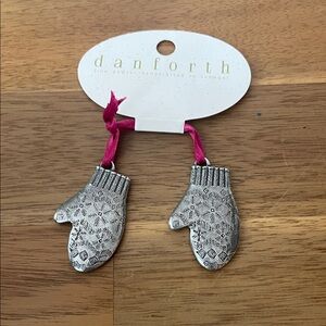 Danforth vintage pewter Mitten Ornaments